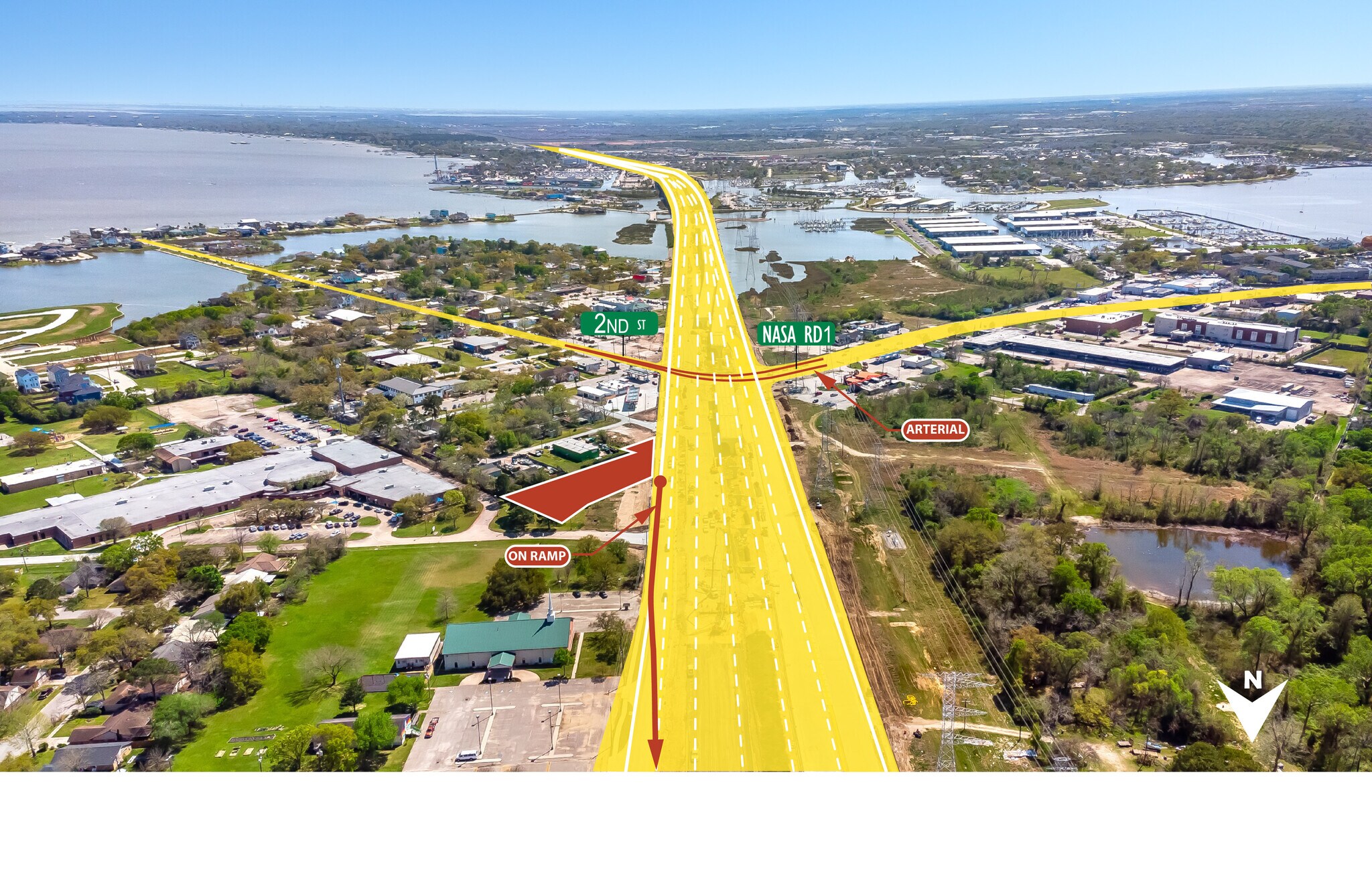 1408 Bayport Blvd, Seabrook, TX à louer Aérien- Image 1 de 4