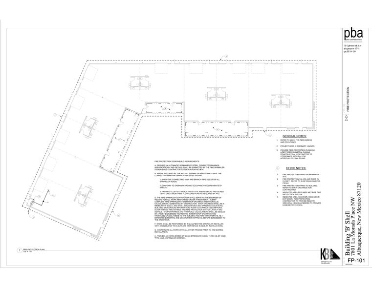 7801 La Morada Pl NW, Albuquerque, NM for lease - Site Plan - Image 3 of 4