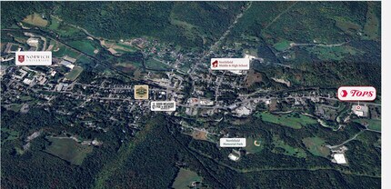 63 Plaza Dr, Northfield, VT - Aerial  map view