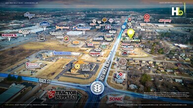 2200 Red Wolf Blvd, Jonesboro, AR - AERIAL  map view - Image1