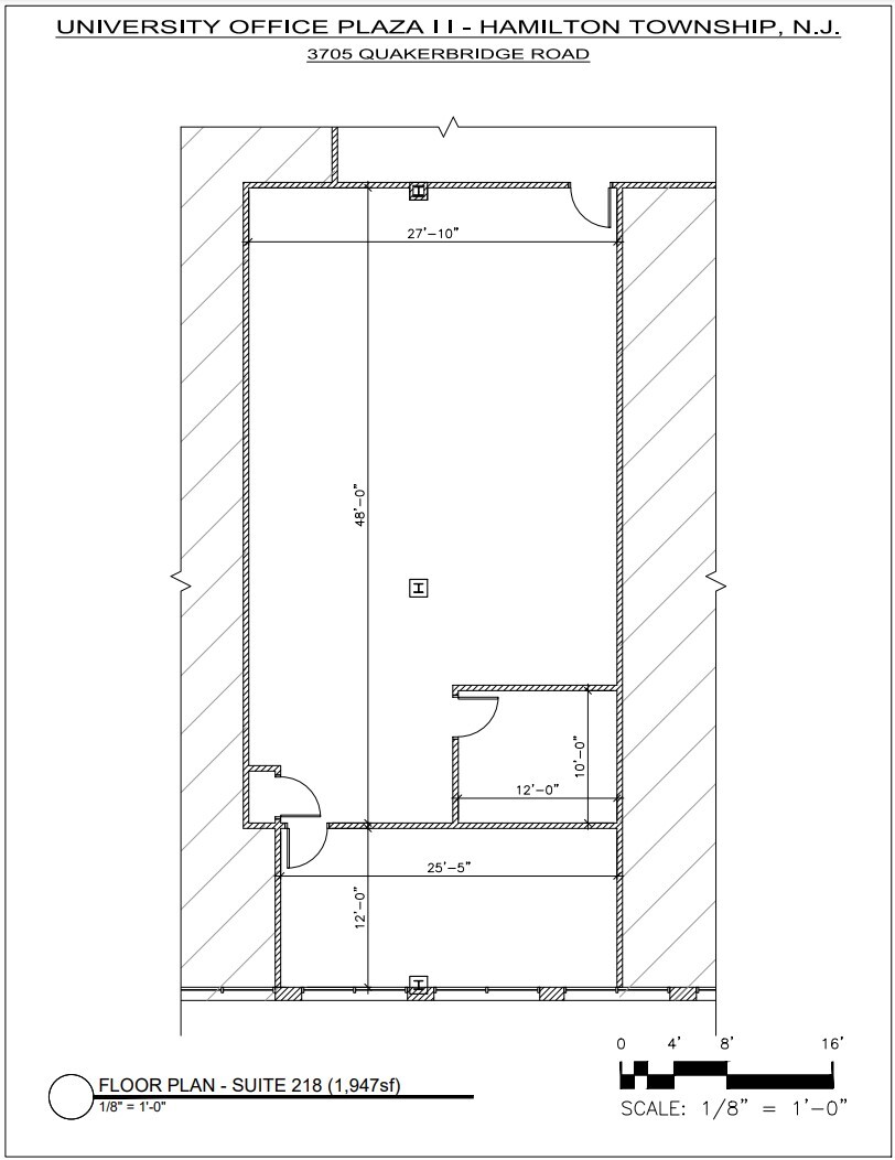 3705 Quakerbridge Rd, Hamilton, NJ for lease Floor Plan- Image 1 of 1