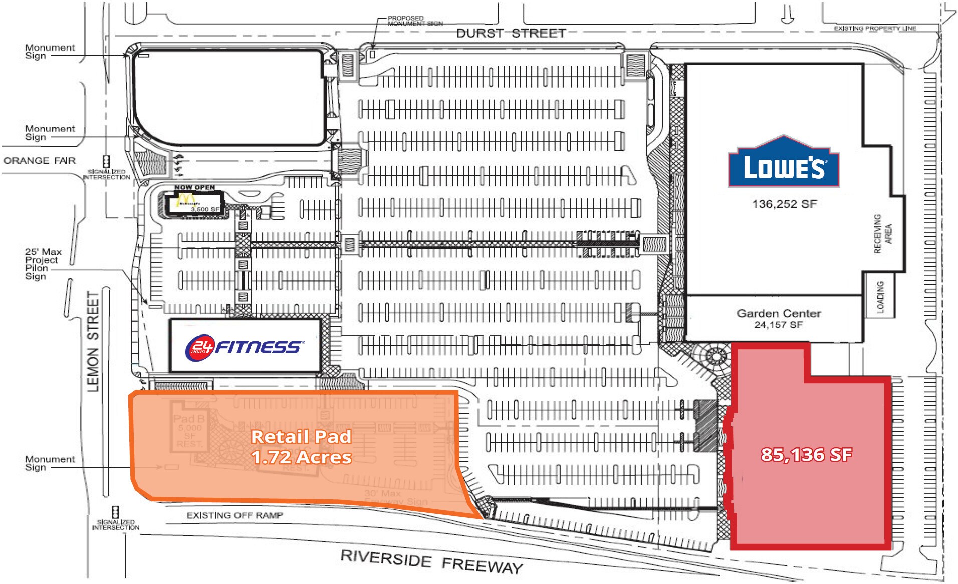 1500 N Lemon St, Anaheim, CA à louer Plan de site- Image 1 de 3