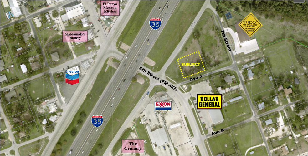 NEC IH-35 Frontage & 6th Street rd, Jarrell, TX for sale - Aerial - Image 1 of 2