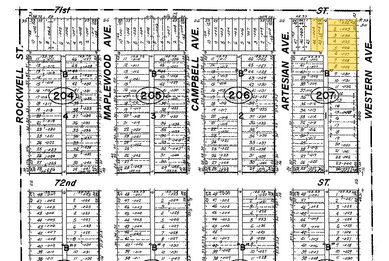 7100-7118 S Western Ave, Chicago, IL for lease - Plat Map - Image 2 of 5