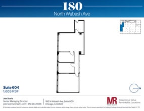 180 N Wabash Ave, Chicago, IL à louer Plan d’étage- Image 1 de 8
