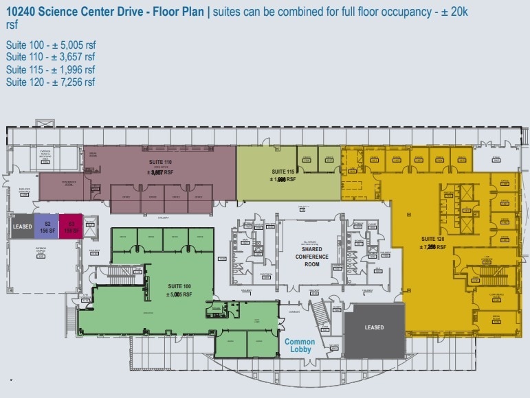 10240 Science Center Dr, San Diego, CA for lease Floor Plan- Image 1 of 1