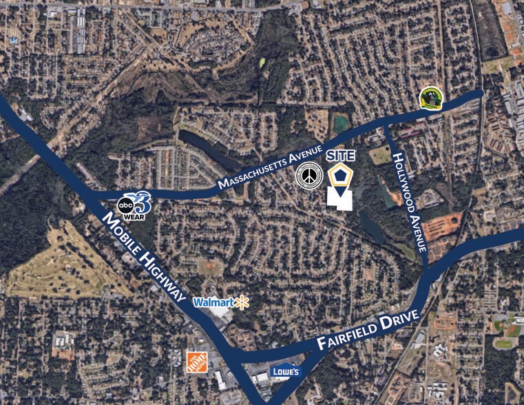 Desmonde Dr, Pensacola, FL à vendre - Aérien - Image 2 de 4