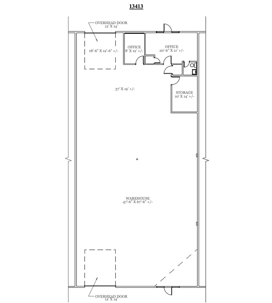 13401-13417 Fondren Rd, Houston, TX for lease Floor Plan- Image 1 of 1