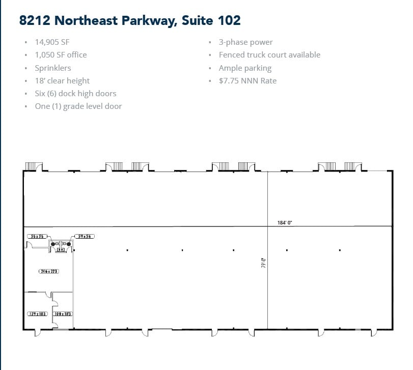 8212 Northeast Pky, North Richland Hills, TX for lease Floor Plan- Image 1 of 1