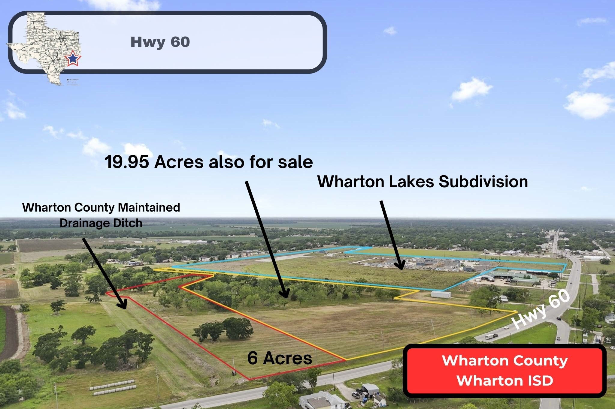0 Highway 60, Wharton, TX for sale Primary Photo- Image 1 of 11