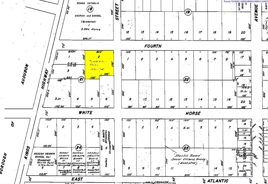 17 White Horse Pike, Haddon Heights, NJ à vendre - Plan cadastral - Image 2 de 21