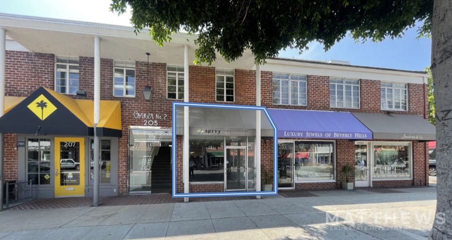 201-207 S Beverly Dr, Beverly Hills, CA for lease - Building Photo - Image 1 of 3