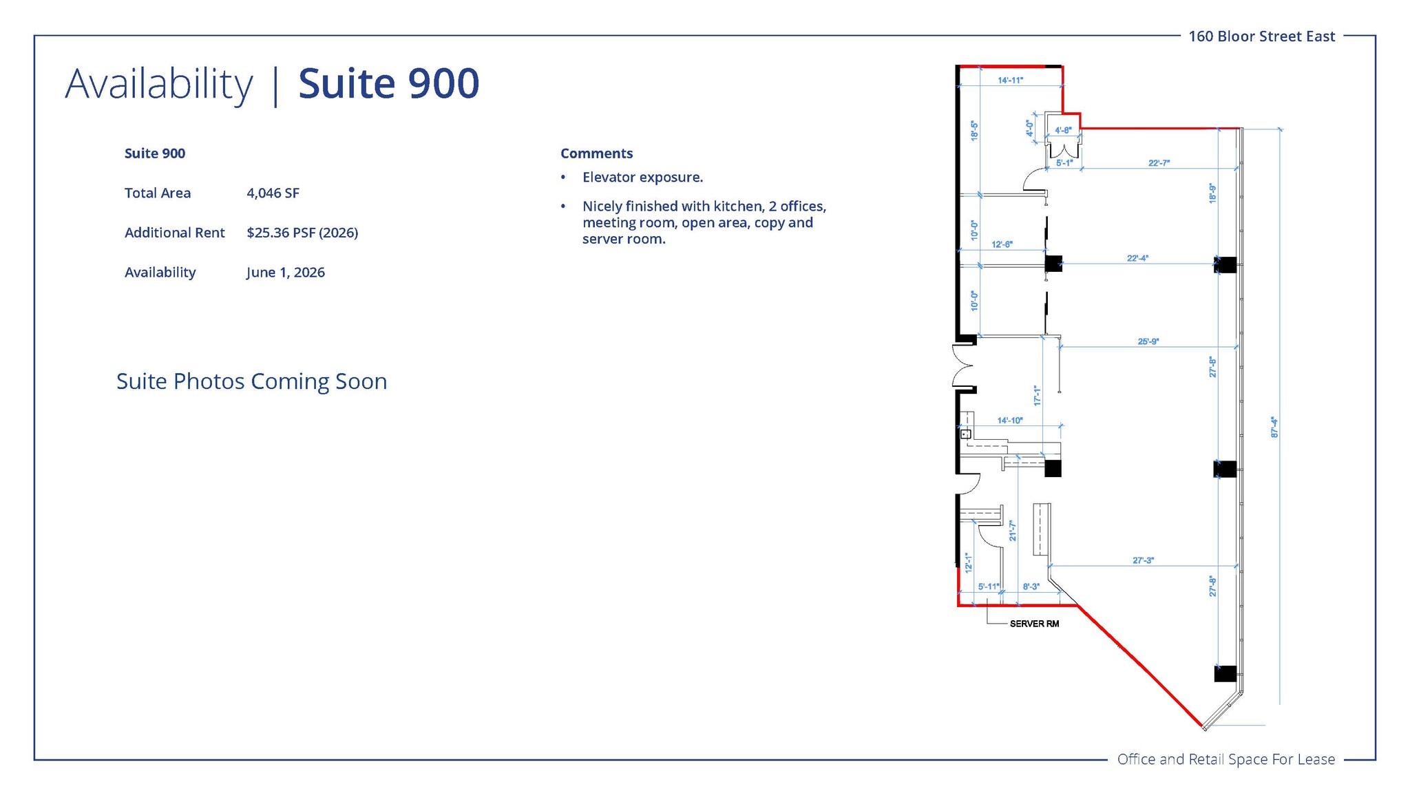 160 Bloor St E, Toronto, ON for lease Floor Plan- Image 1 of 1