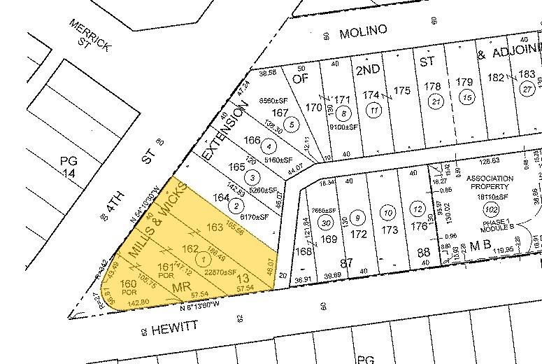 940-944 E 4th St, Los Angeles, CA à louer - Plan cadastral - Image 3 de 3