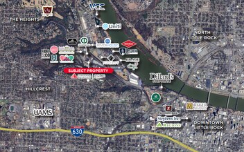 2800 Cantrell Rd, Little Rock, AR - Aerial map view