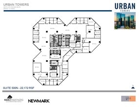 222 W Las Colinas Blvd, Irving, TX à louer Plan d’étage- Image 1 de 2