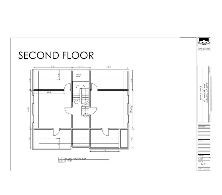 431 Walker St, Augusta, GA for lease Floor Plan- Image 1 of 1