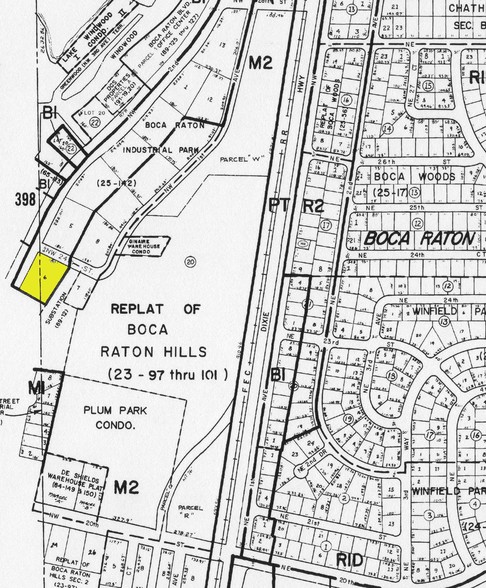 160 NW 24th St, Boca Raton, FL for lease - Plat Map - Image 2 of 9