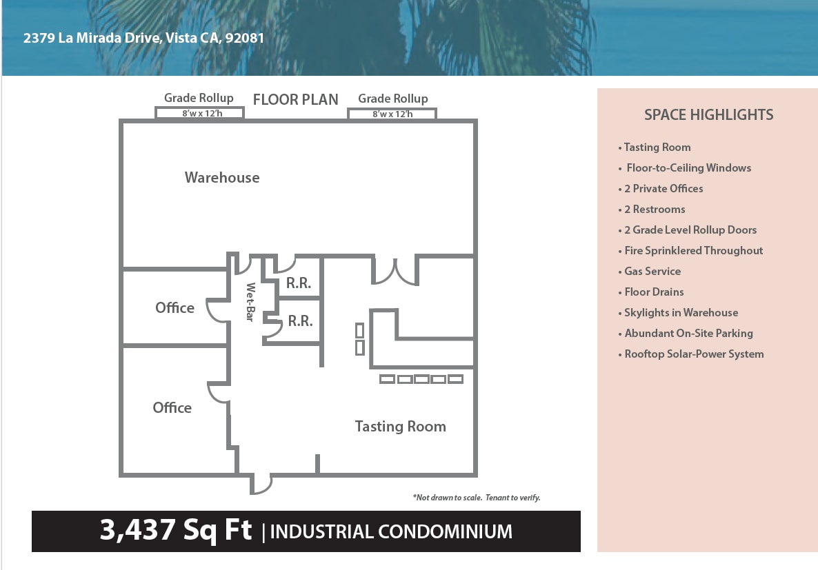 2379 La Mirada Dr, Vista, CA for lease Floor Plan- Image 1 of 1