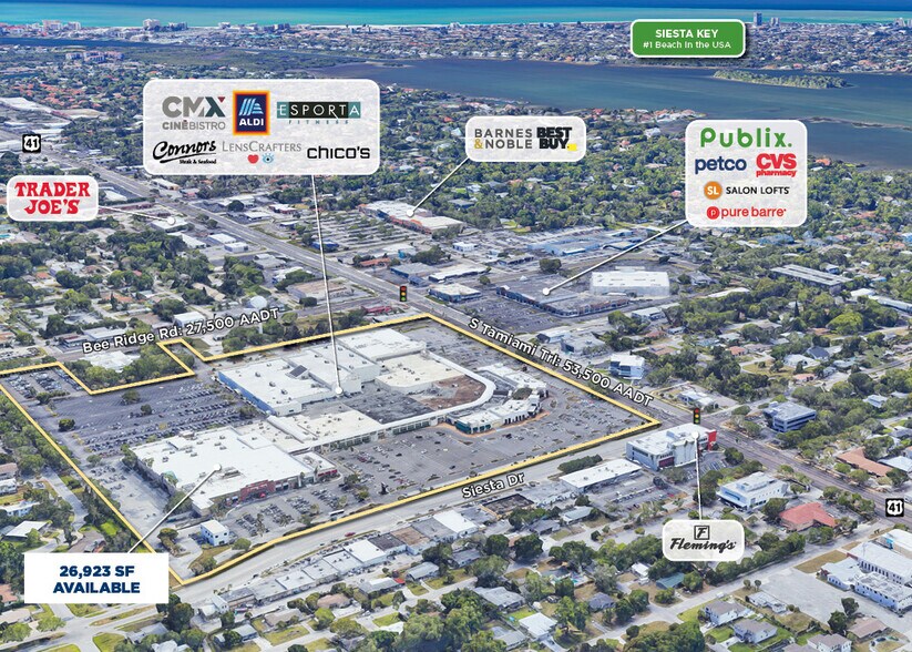 400 Southgate Mall, Sarasota, FL à louer - Aérien - Image 2 de 2