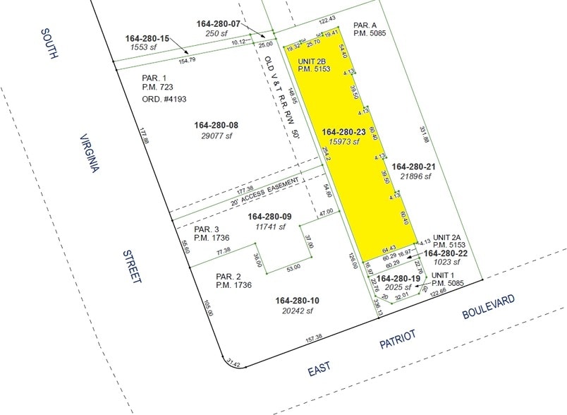 75 E Patriot Blvd, Reno, NV for lease - Plat Map - Image 2 of 3