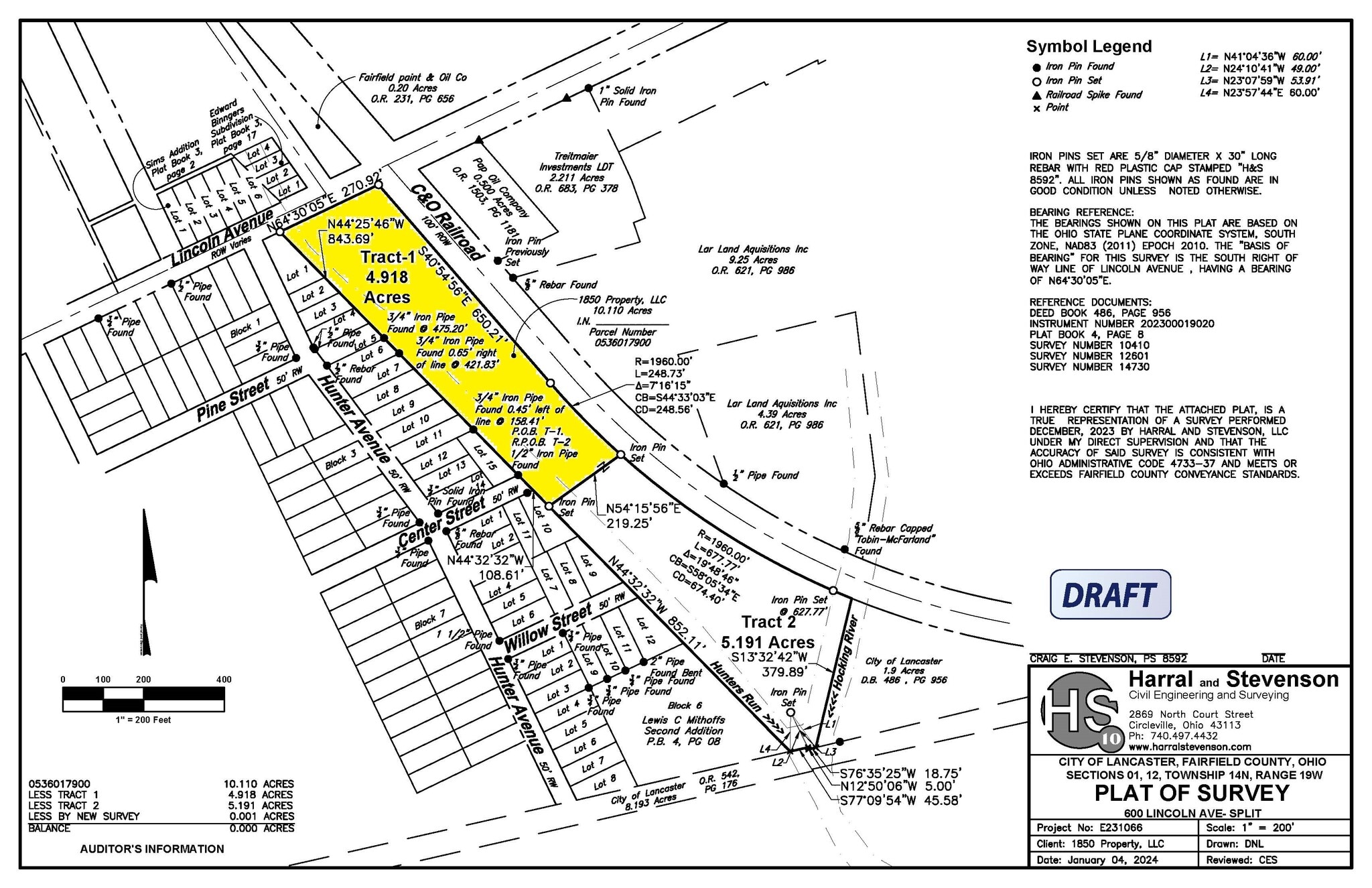608 Lincoln Ave, Lancaster, OH for lease Site Plan- Image 1 of 2
