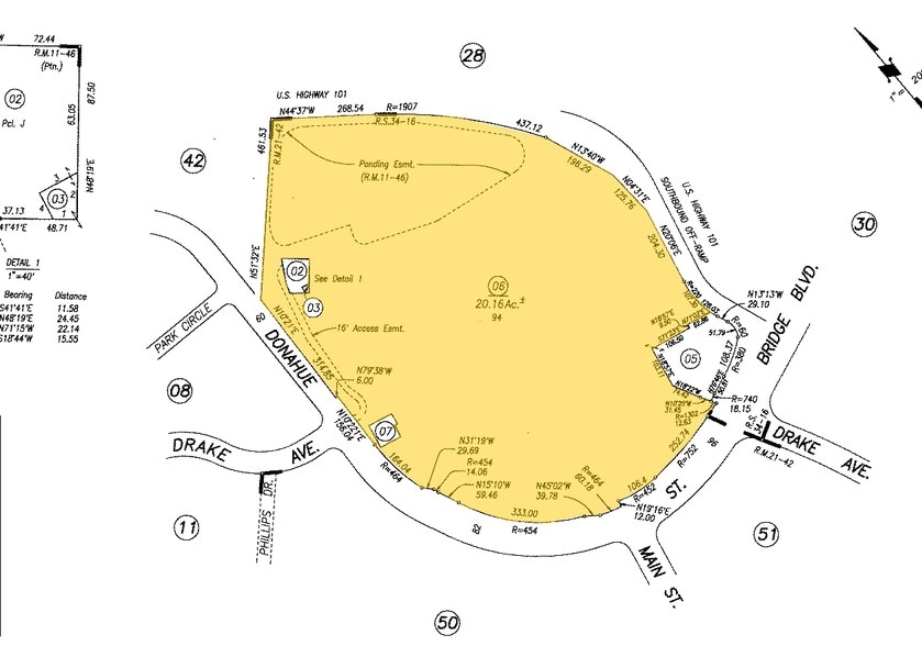 140-160 Donahue St, Sausalito, CA for lease - Plat Map - Image 2 of 8