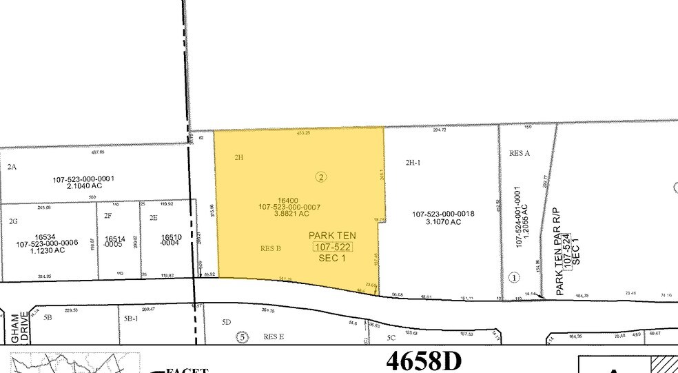 16400 Park Row, Houston, TX for lease - Plat Map - Image 3 of 12