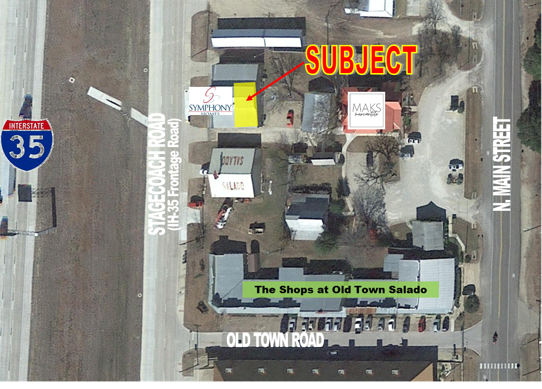 677 N Stagecoach Rd, Salado, TX for lease Aerial- Image 1 of 2