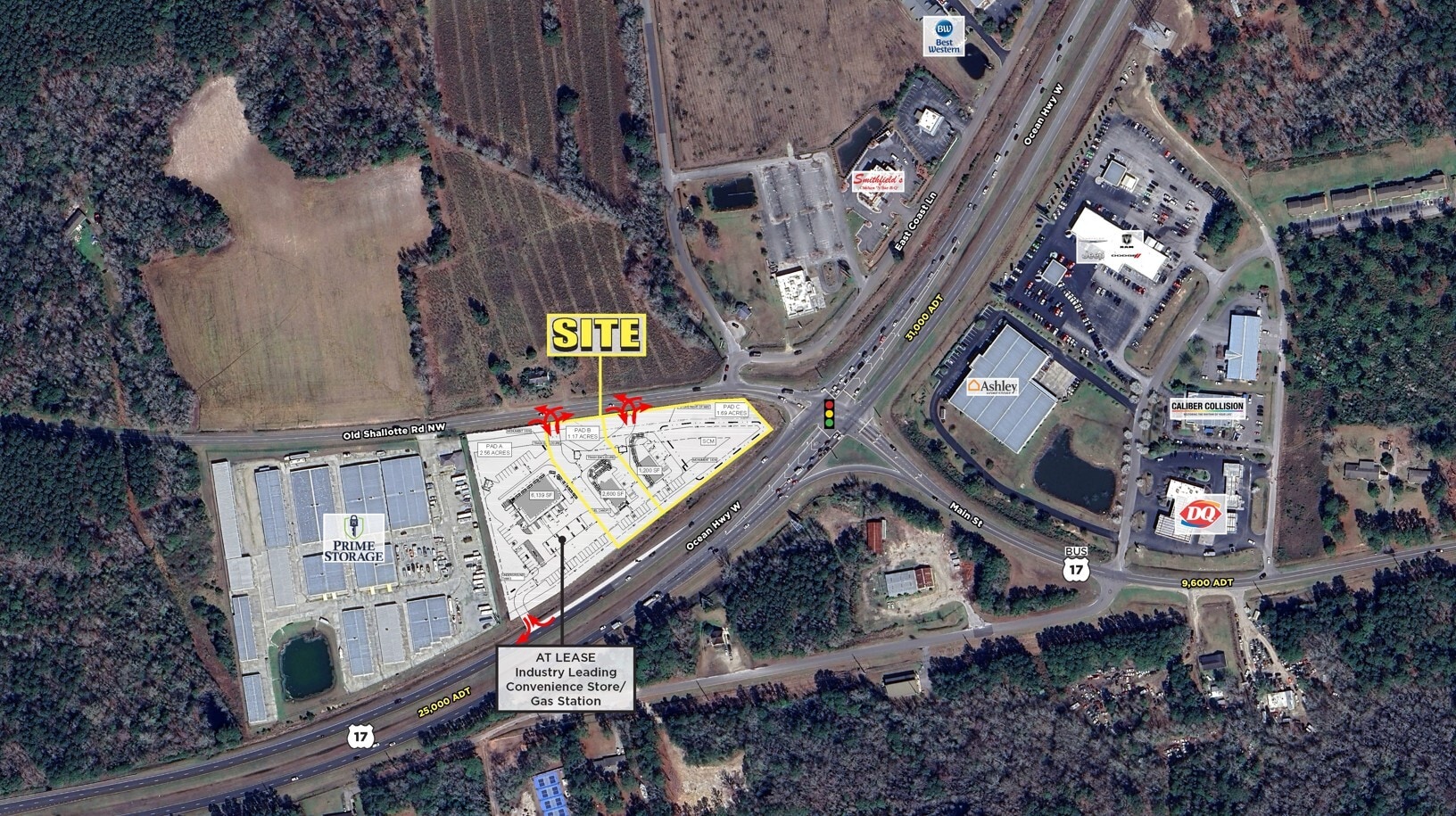 US-17 & Old Shallotte NW rd, Shallotte, NC for lease Primary Photo- Image 1 of 4