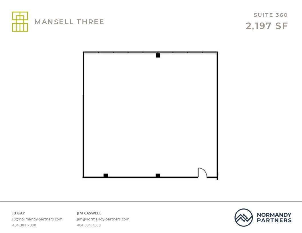 3600 Mansell Rd, Alpharetta, GA à louer Plan d  tage- Image 1 de 1