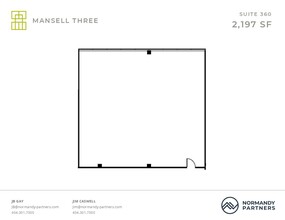 3600 Mansell Rd, Alpharetta, GA à louer Plan d  tage- Image 1 de 1