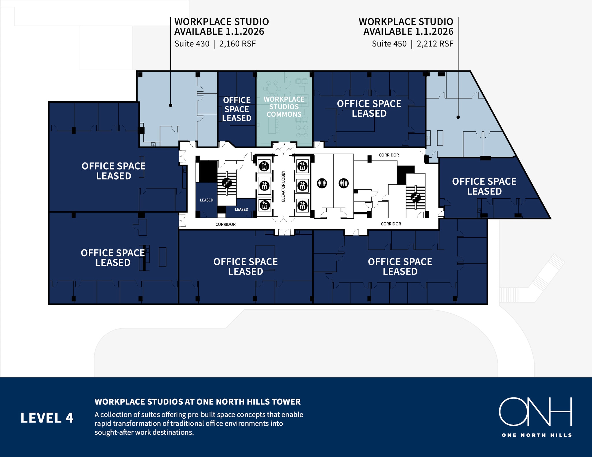 4000 Center At North Hills St, Raleigh, NC for lease Floor Plan- Image 1 of 4