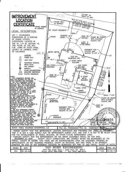 1230 Big Thompson Ave, Estes Park, CO à vendre - Plan cadastral - Image 3 de 56