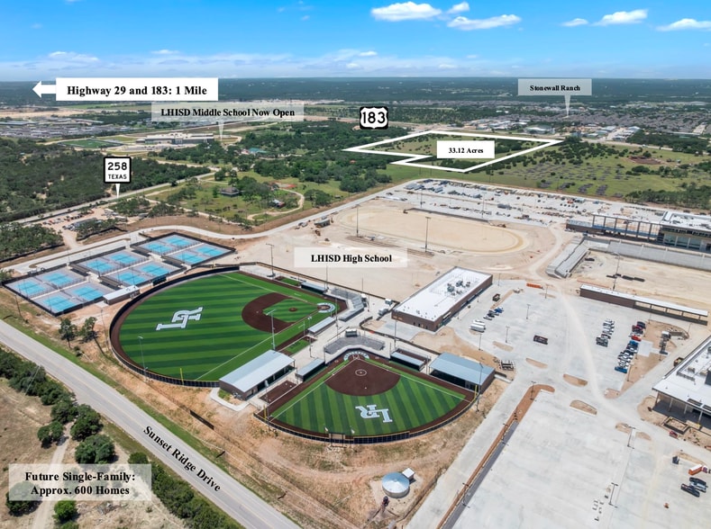 Hwy 183 & CR 258, Liberty Hill, TX for sale - Aerial - Image 3 of 9