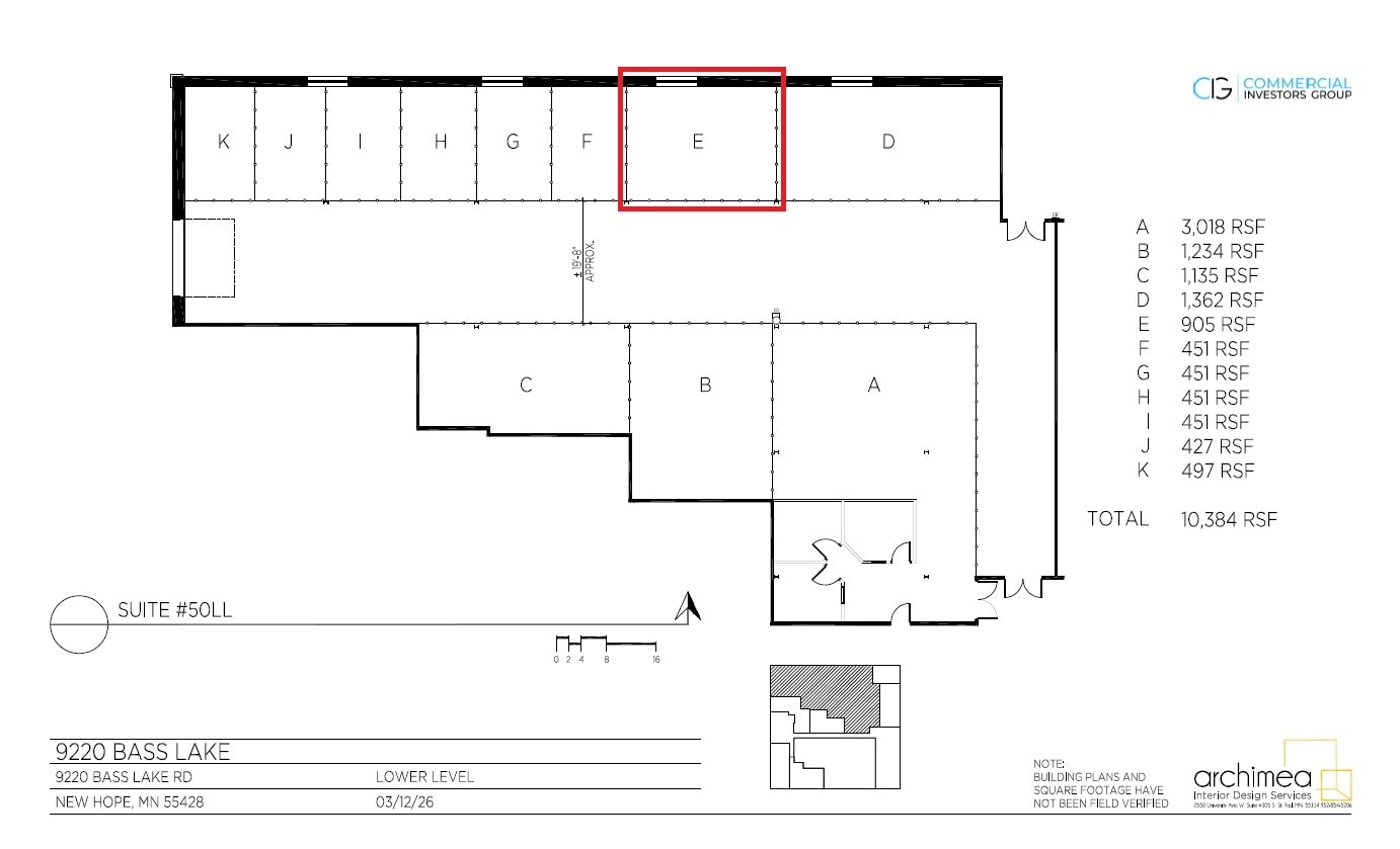 9220 Bass Lake Rd, New Hope, MN à louer Plan d’étage- Image 1 de 1