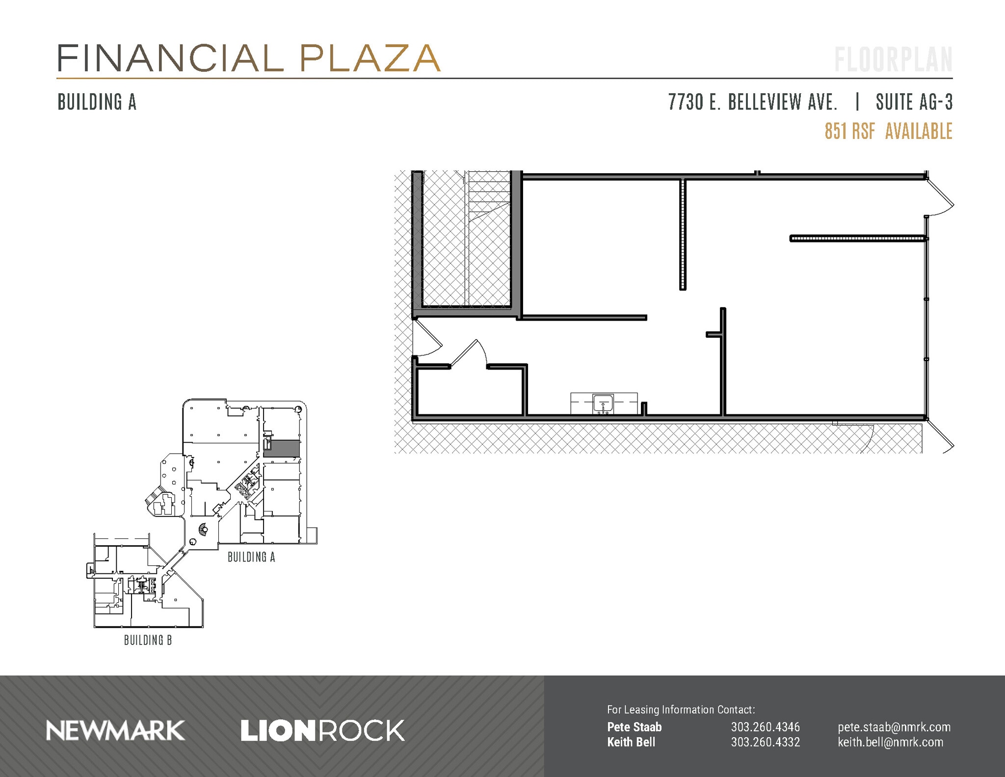 7730 E Belleview Ave, Greenwood Village, CO à louer Plan d’étage- Image 1 de 2