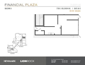 7730 E Belleview Ave, Greenwood Village, CO à louer Plan d’étage- Image 1 de 2