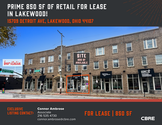 Plus de détails pour 15703-15713 Detroit Ave, Lakewood, OH - Vente au détail à louer