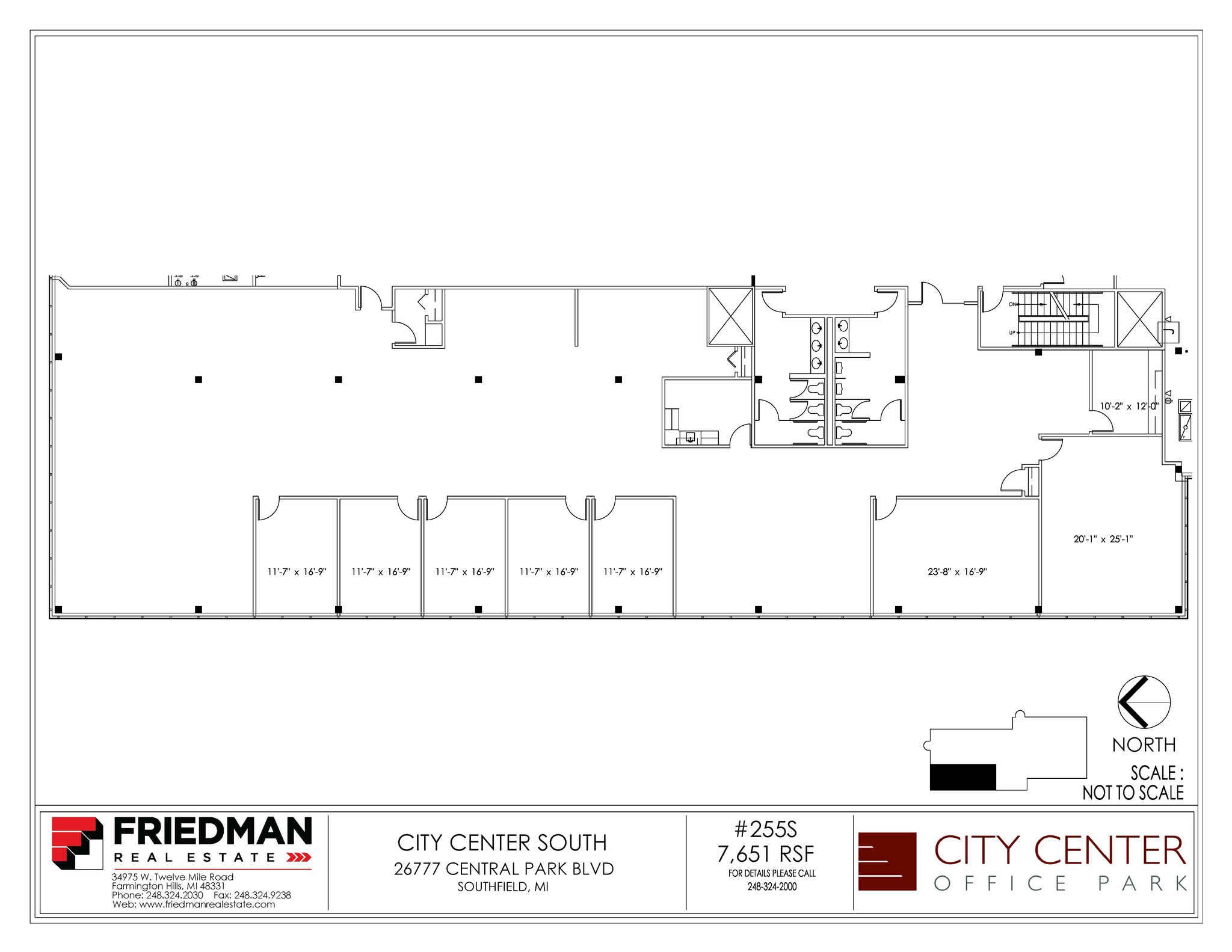 26777-26999 Central Park Blvd, Southfield, MI à louer Plan d’étage- Image 1 de 2