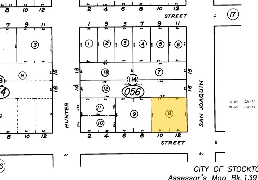 717 N San Joaquin St, Stockton, CA à vendre - Plan cadastral - Image 2 de 36