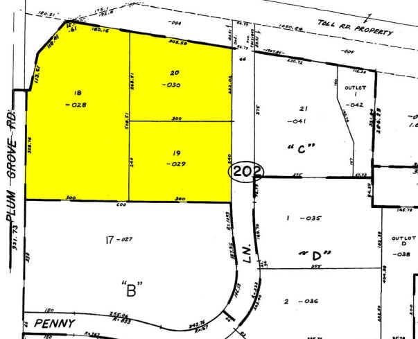 1700 N Penny Ln, Schaumburg, IL for sale - Plat Map - Image 3 of 8