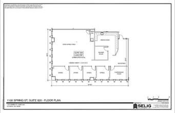 1100 Spring St NW, Atlanta, GA à louer Plan d’étage- Image 1 de 1