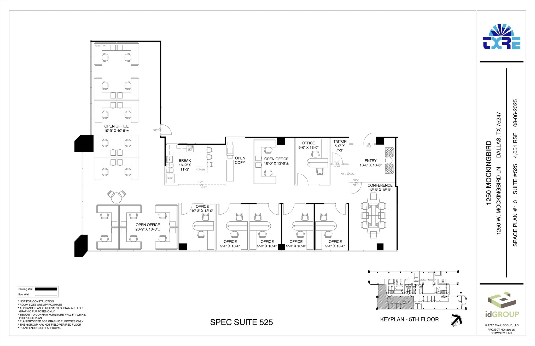 1250 W Mockingbird Ln, Dallas, TX for lease Floor Plan- Image 1 of 3