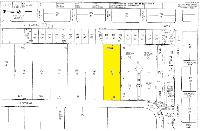 7886 Deering Ave, Canoga Park, CA à louer - Plan cadastral - Image 2 de 22