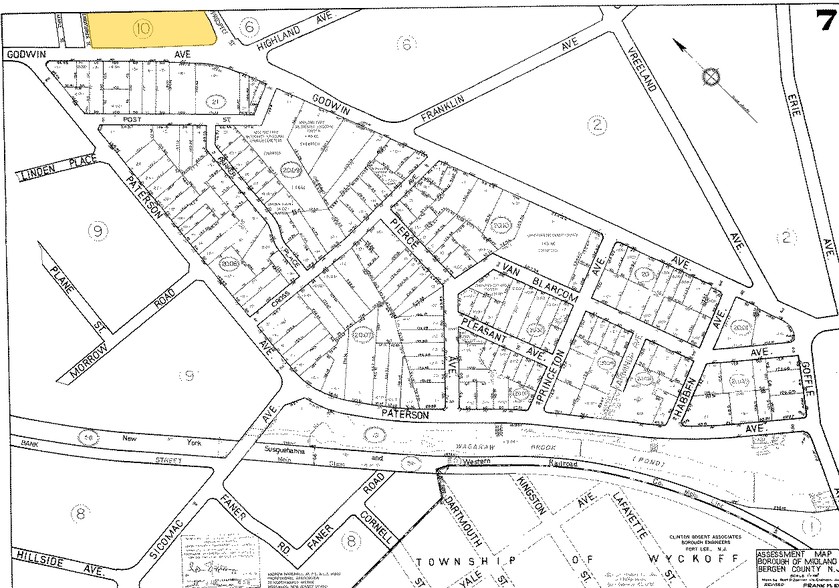 195 Godwin Ave, Midland Park, NJ à vendre - Plan cadastral - Image 1 de 1