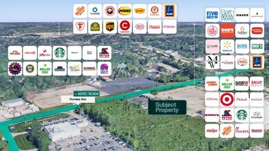622 Dundee Ave, East Dundee, IL - Aérien Vue de la carte