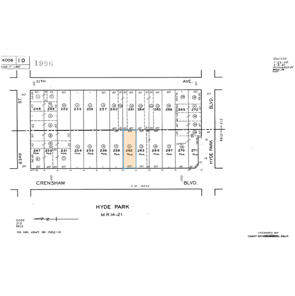 6400 Crenshaw Blvd, Los Angeles, CA for sale - Plat Map - Image 2 of 4