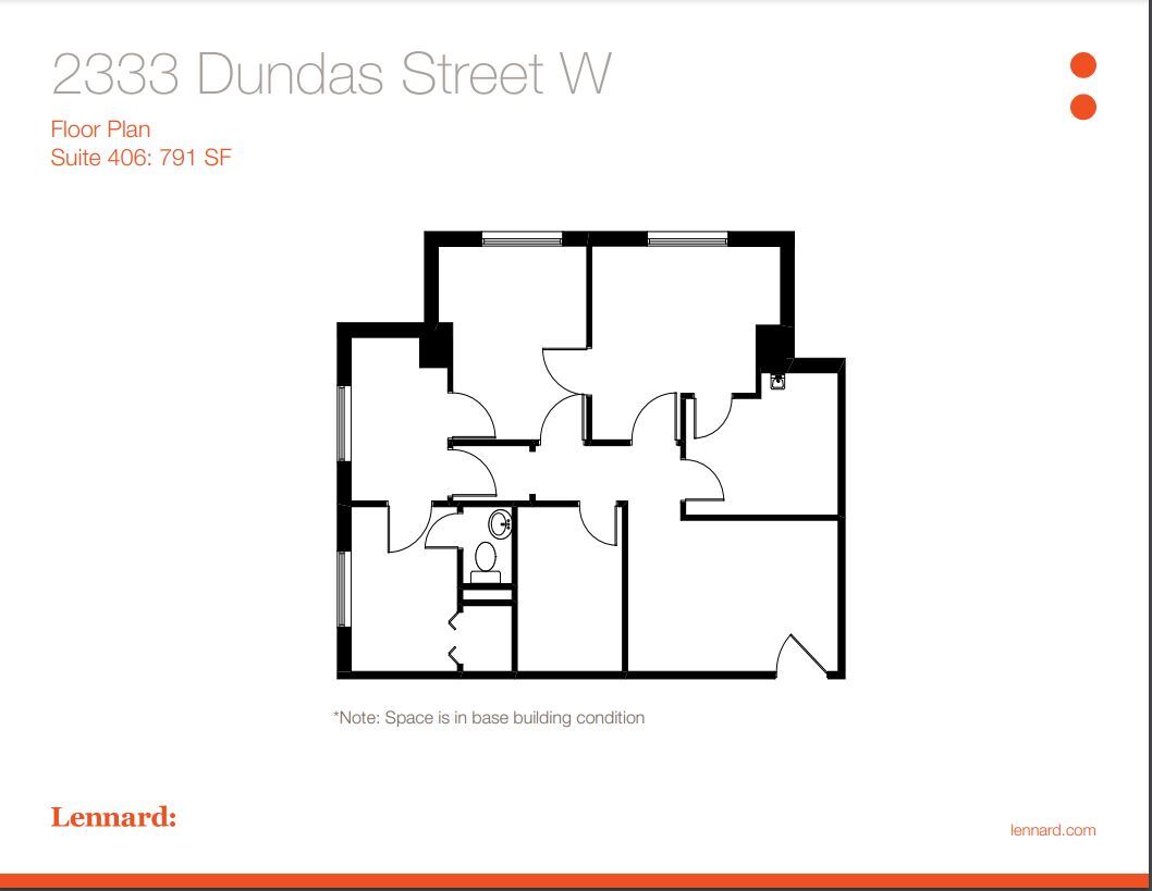 2329-2333 Dundas St W, Toronto, ON for lease Floor Plan- Image 1 of 1