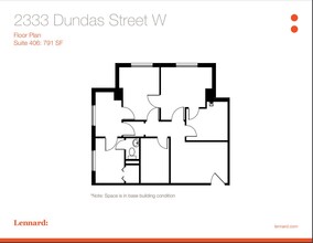 2329-2333 Dundas St W, Toronto, ON for lease Floor Plan- Image 1 of 1